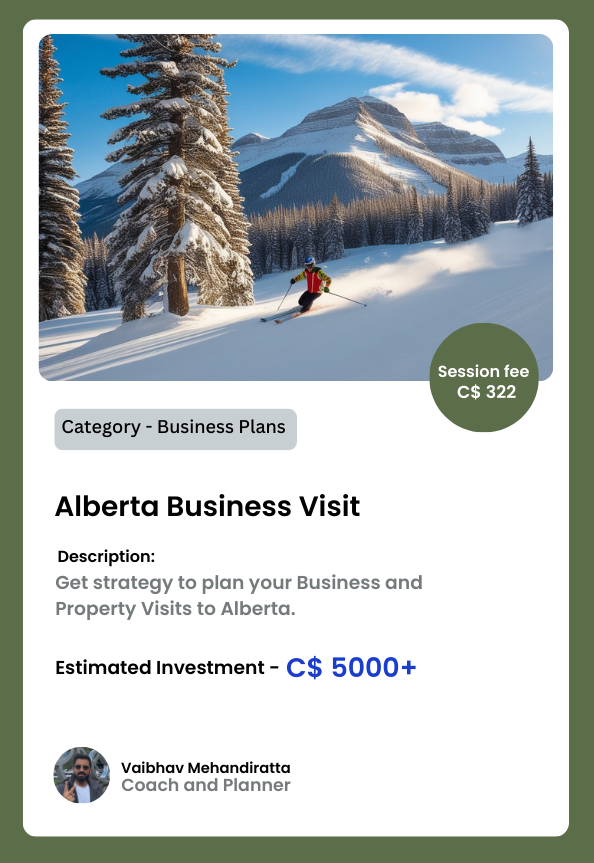 Exploring Alberta business opportunities during a visit to Canada.
