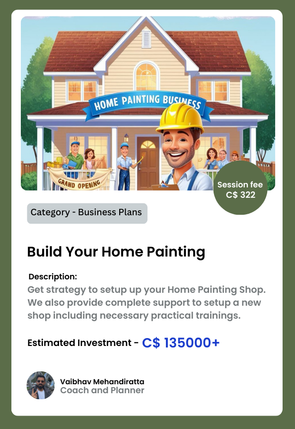 Start your home painting business in Alberta or British Columbia, Canada.